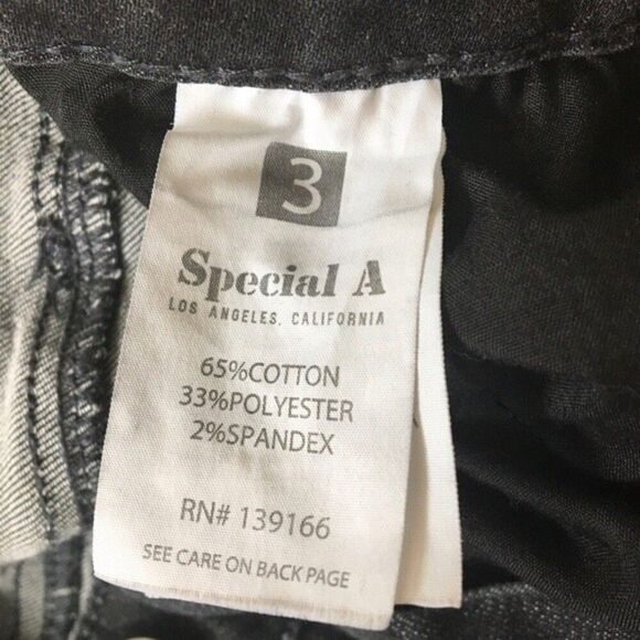 Special A Jeans Distressed black washed jeans Host pick pants LA - Picture 2 of 15